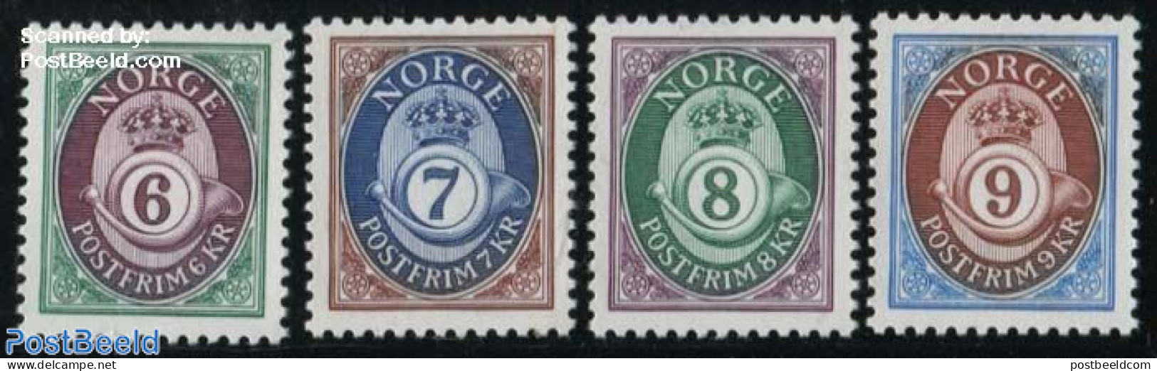 Norway 1991 Definitives 4v, Phosphor, Mint NH - Unused Stamps