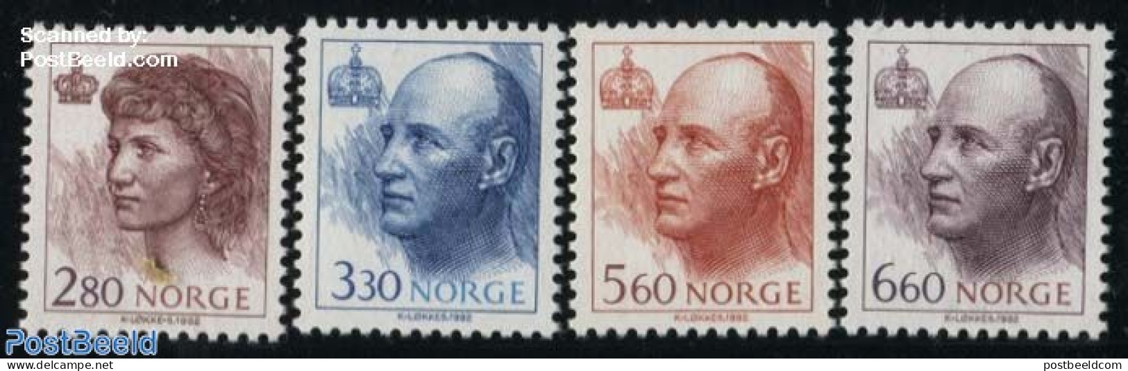 Norway 1992 Definitives 4v, Mint NH - Ungebraucht