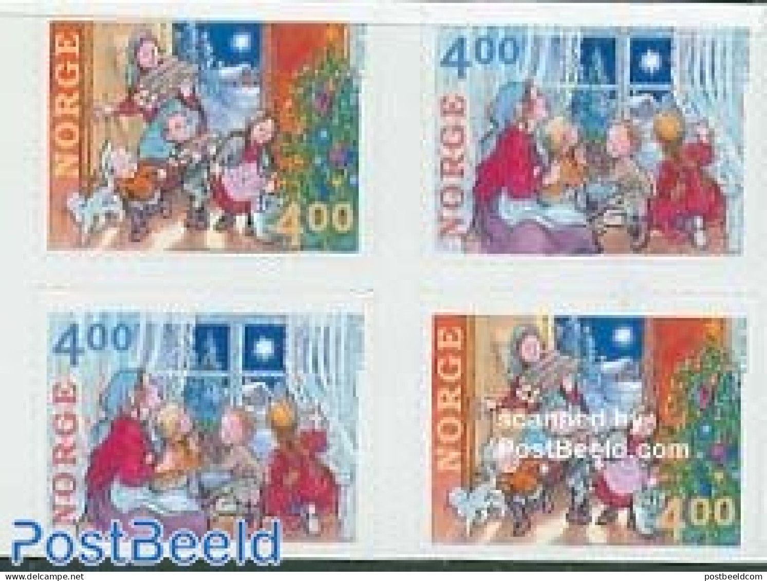Norway 1999 Christmas 2x2v S-a, Mint NH, Nature - Religion - Cats - Christmas - Nuovi