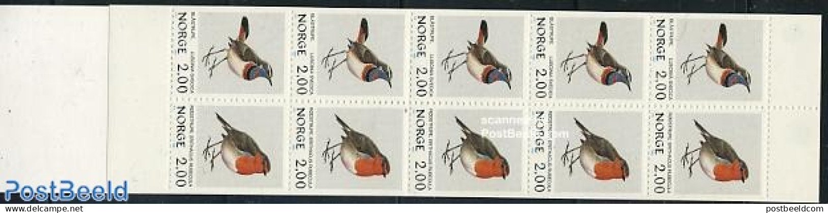 Norway 1982 Birds Booklet, Mint NH, Nature - Birds - Stamp Booklets - Neufs