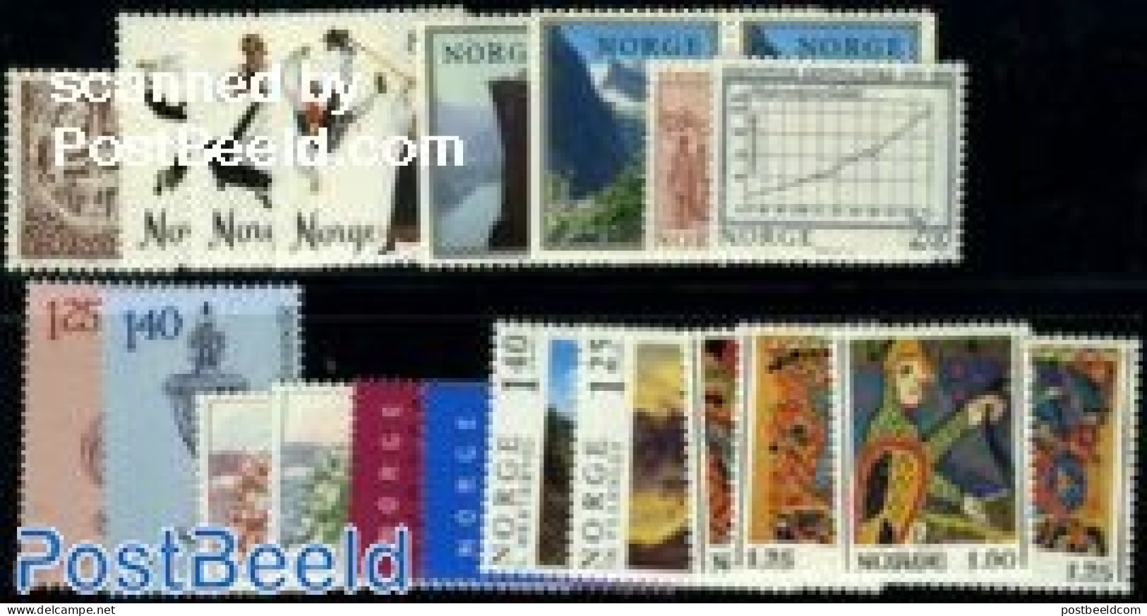 Norway 1976 Yearset 1976 (21v), Mint NH, Various - Yearsets (by Country) - Neufs