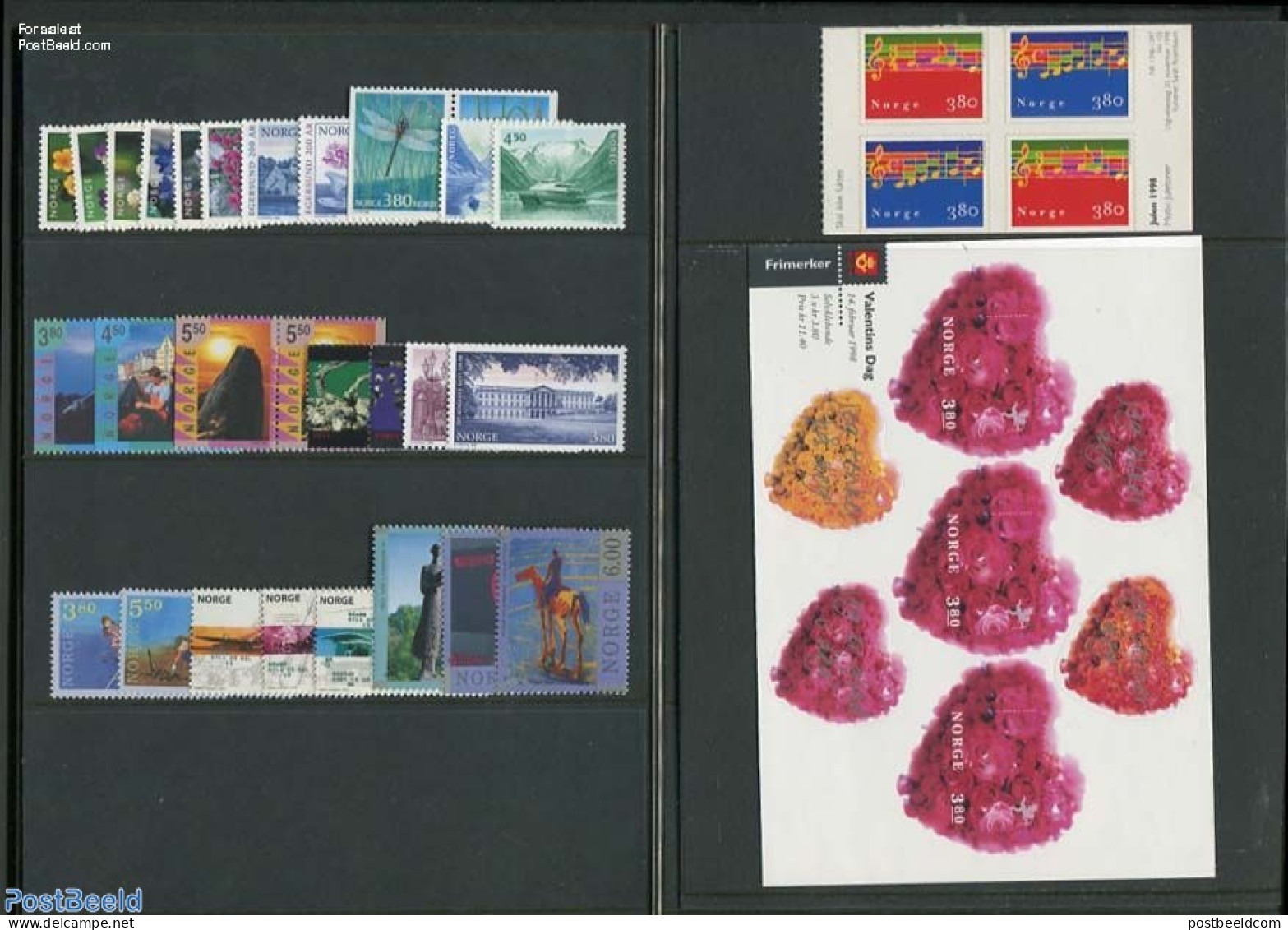 Norway 1998 Yearset 1998 (34v+1s/s), Mint NH, Various - Yearsets (by Country) - Unused Stamps