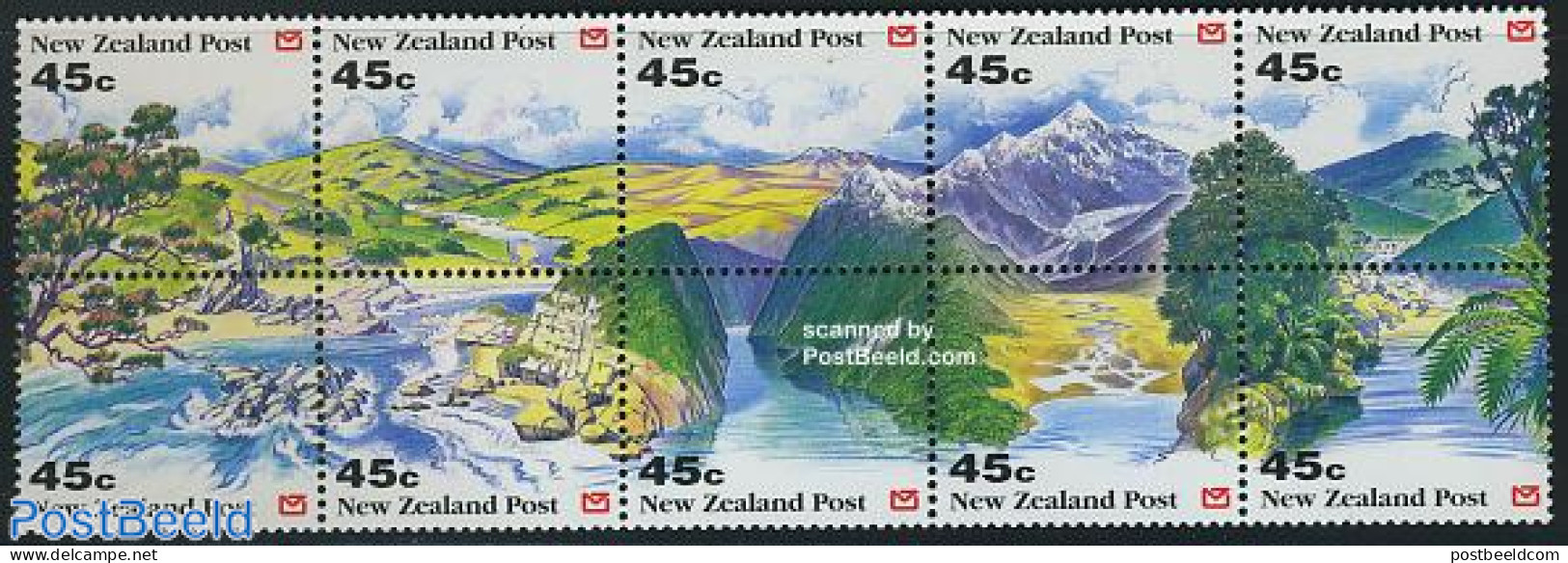 New Zealand 1992 Landscape 10v [++++], Mint NH, Nature - Sport - Mountains & Mountain Climbing - Neufs