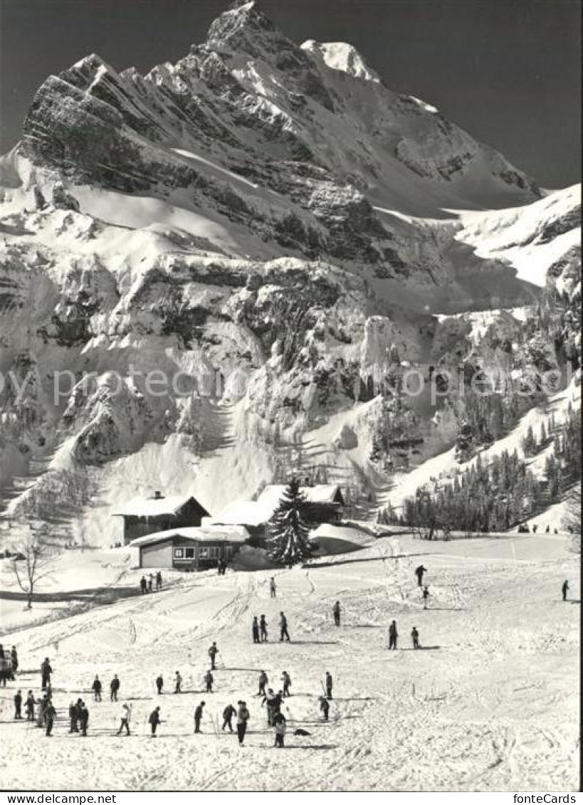 11631510 Braunwald GL Skipiste Blick Gegen Ortstock Glarner Alpen Braunwald - Sonstige & Ohne Zuordnung