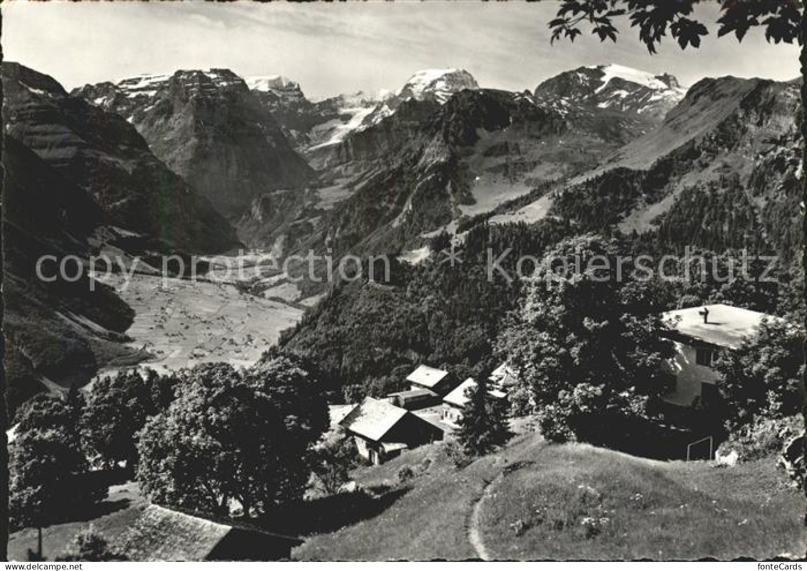 11631507 Braunwald GL Panorama Blick Vom Hoehenweg Auf Toedikette Glarner Alpen  - Other & Unclassified