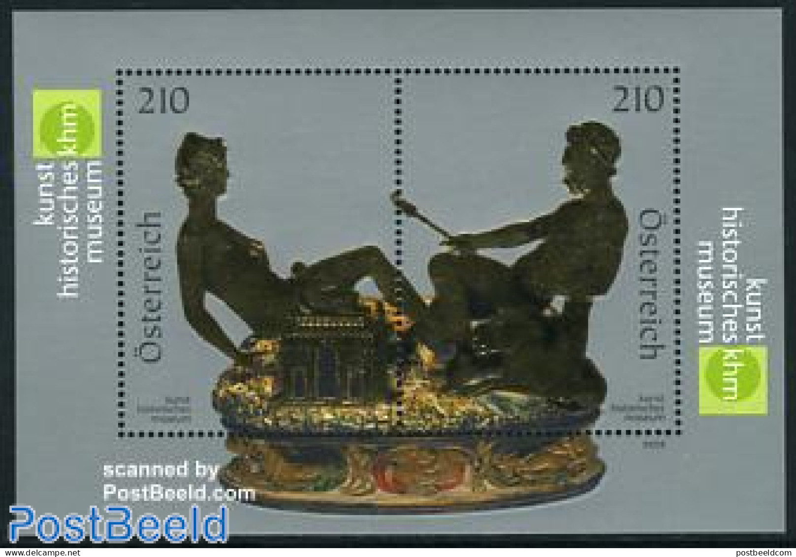 Austria 2009 Historical Art Museum S/s, Mint NH, Art - Art & Antique Objects - Museums - Unused Stamps