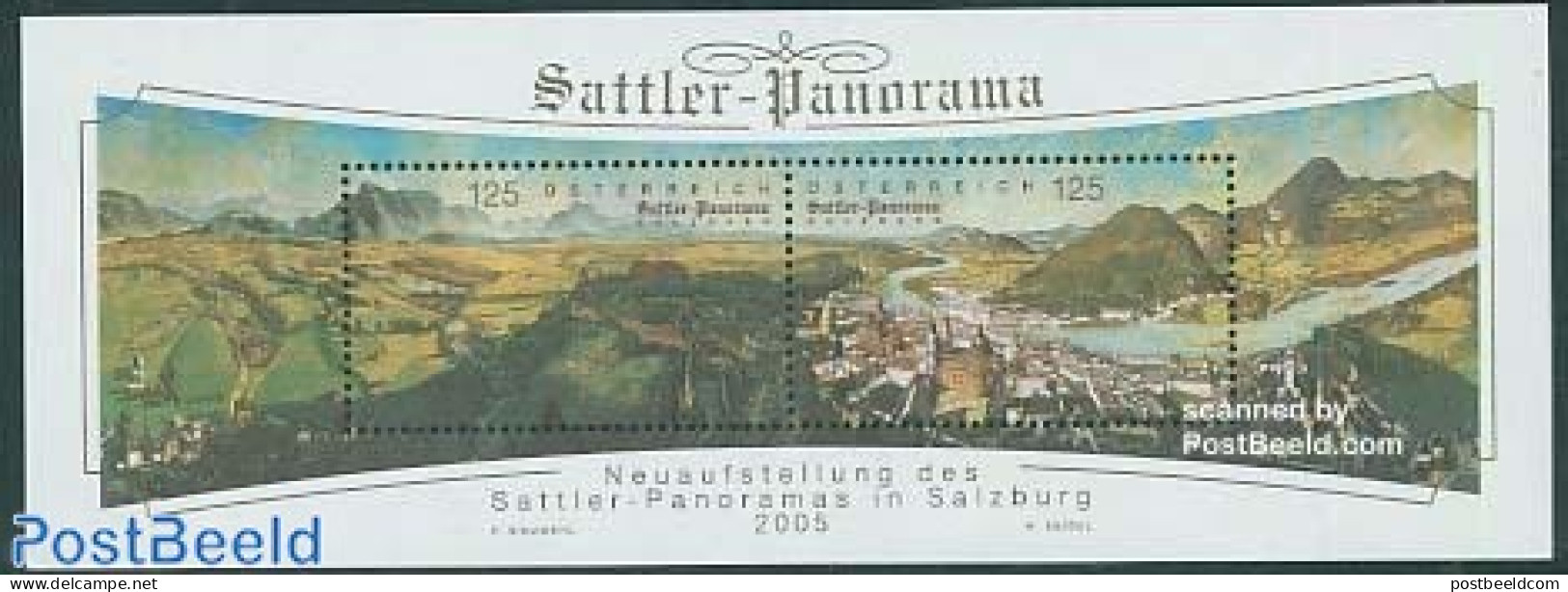 Austria 2005 Sattler Panorama S/s, Mint NH, Art - Paintings - Nuevos