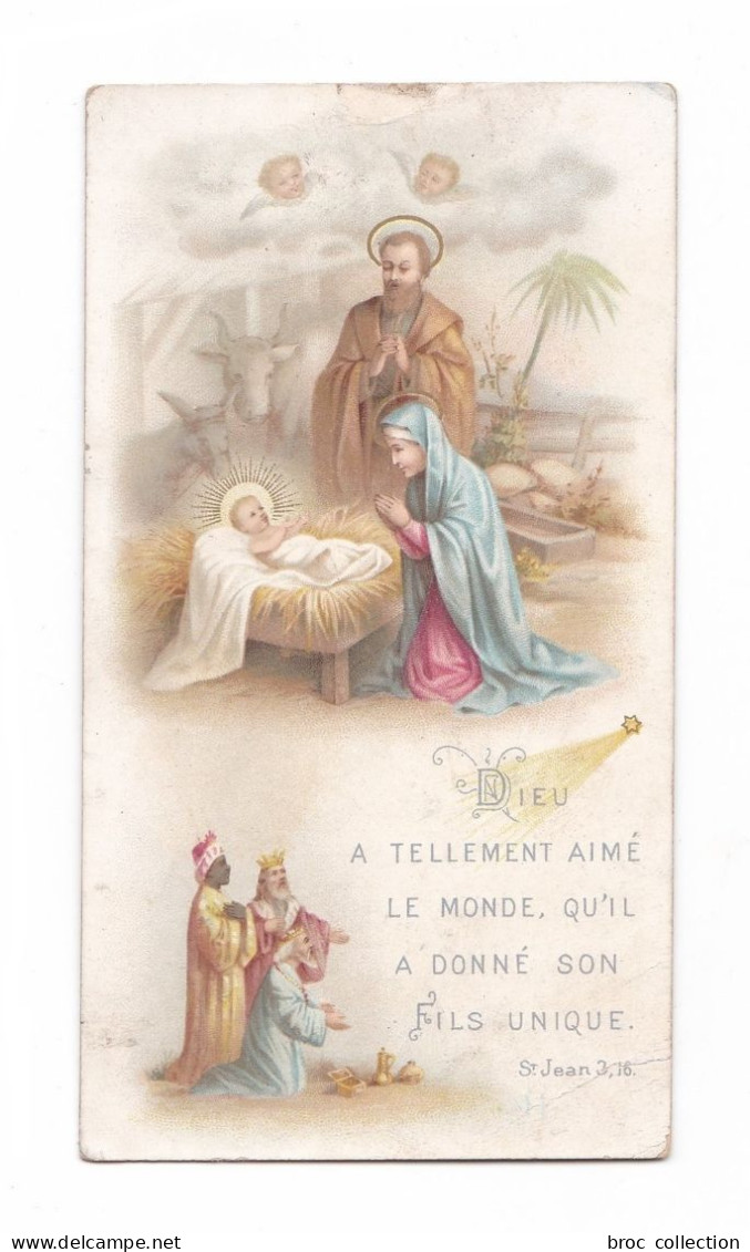 Nativité, Crèche, Noël, Épiphanie, Citations Saint Jean Et Saint Alphonse, éditeur Non Mentionné - Devotion Images