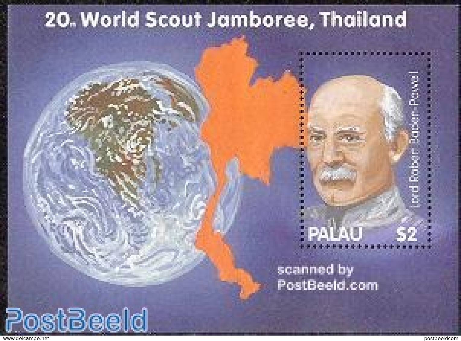 Palau 2003 World Jamboree S/s, Mint NH, Sport - Various - Scouting - Maps - Geography