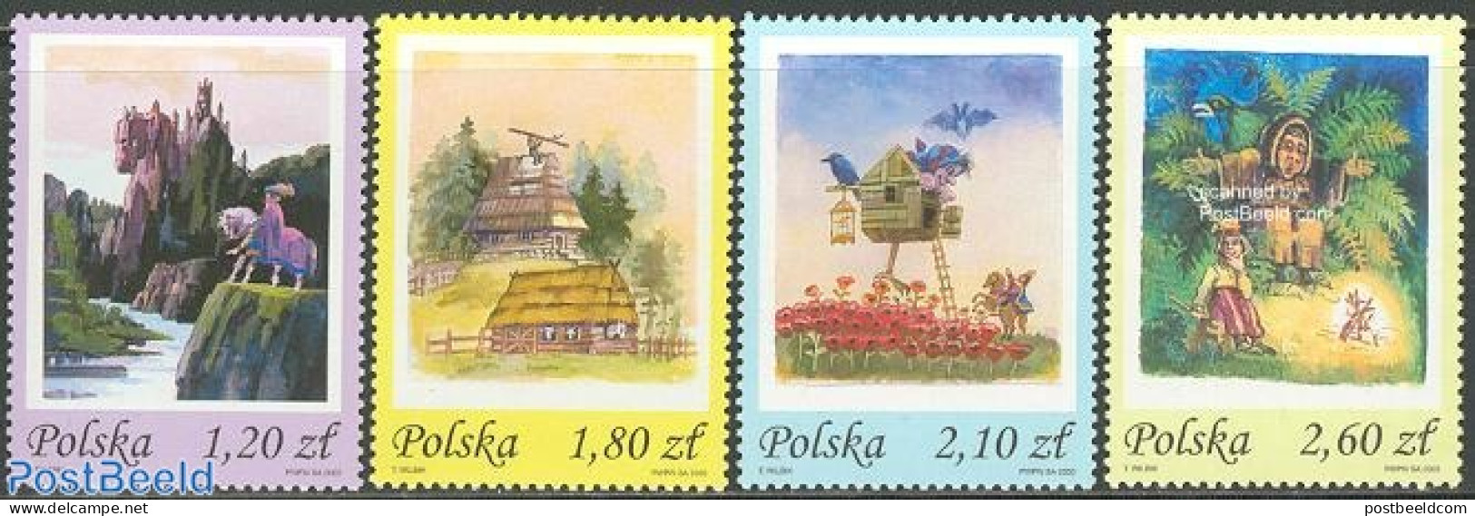 Poland 2003 Fairy Tales 4v, Mint NH, Nature - Birds - Horses - Art - Fairytales - Unused Stamps