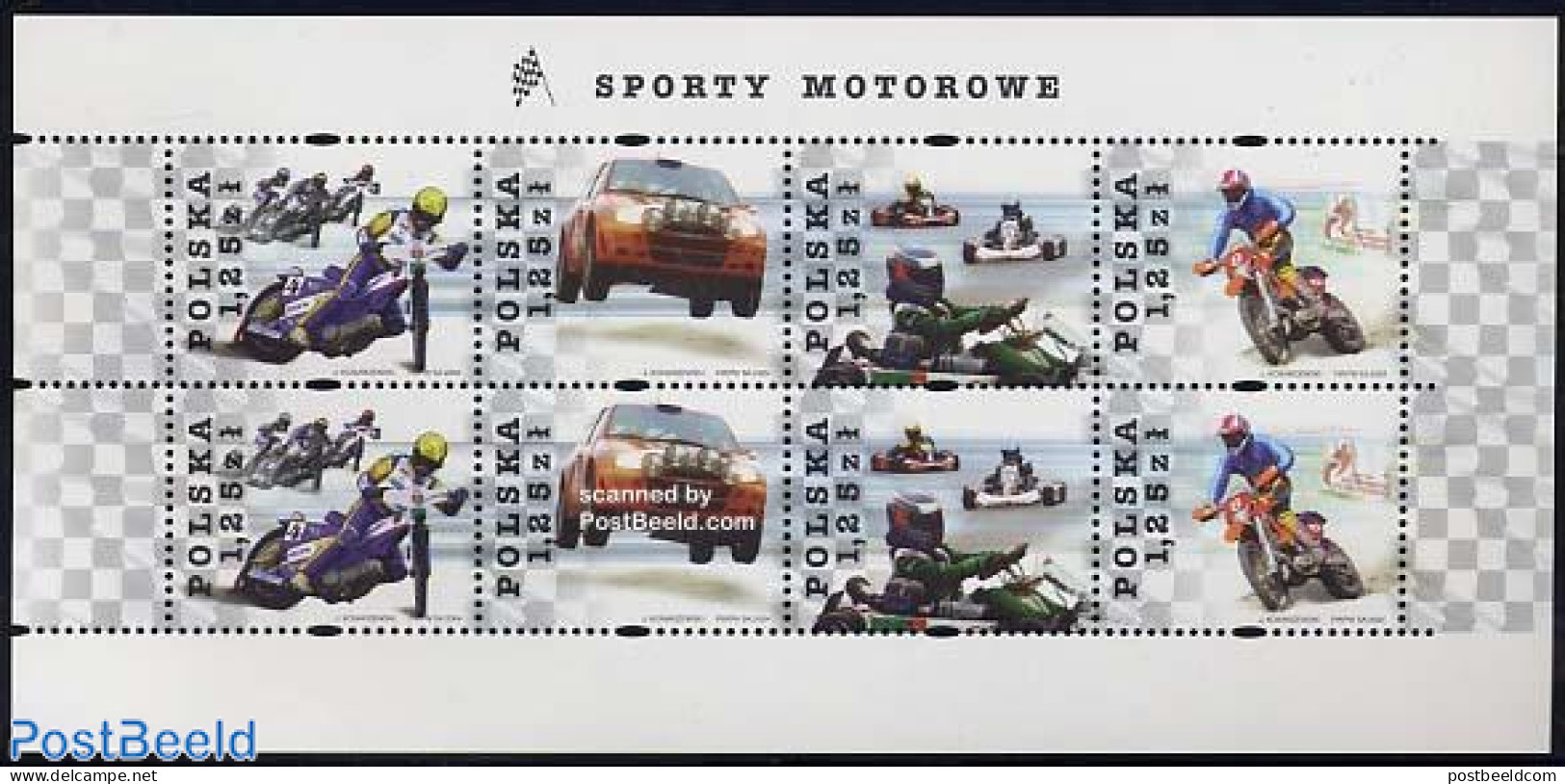 Poland 2004 Motor Sports 2x4v M/s, Mint NH, Sport - Transport - Sport (other And Mixed) - Automobiles - Motorcycles - Nuovi