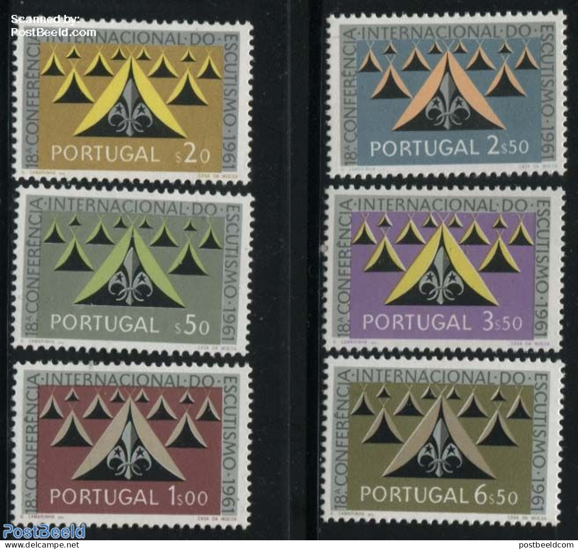 Portugal 1962 Scouting 6v, Mint NH, Sport - Scouting - Nuevos