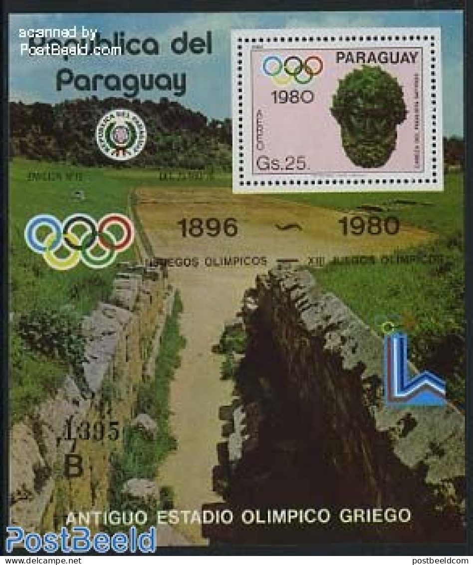 Paraguay 1980 Modern Olympics S/s (A Or B Under Number), Mint NH, Sport - Olympic Games - Paraguay