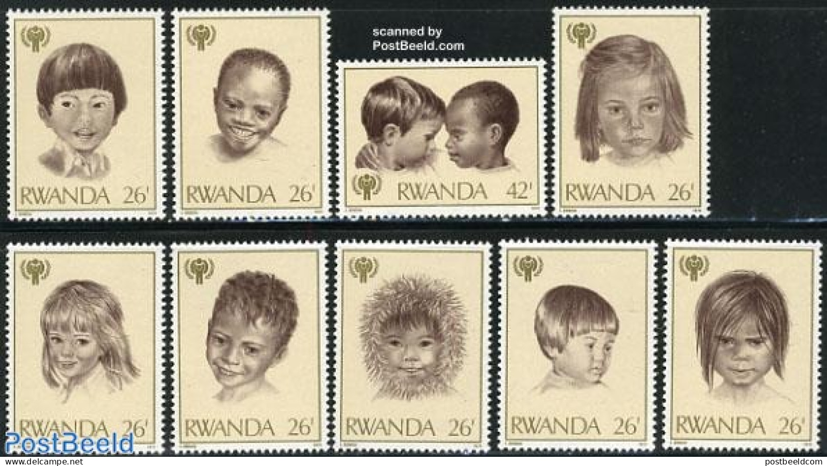 Rwanda 1979 International Year Of The Child 9v, Mint NH, Various - Year Of The Child 1979 - Sonstige & Ohne Zuordnung