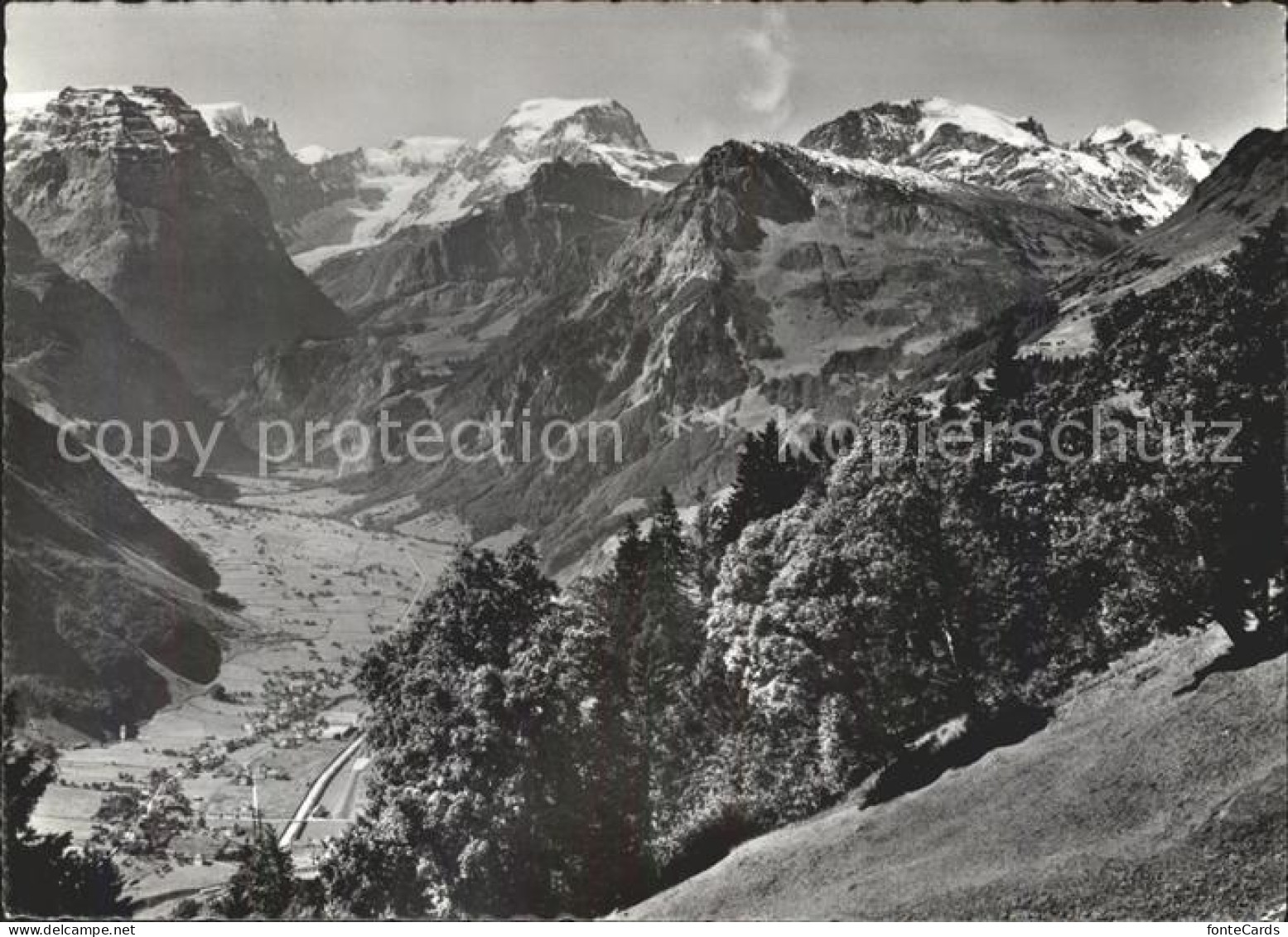 11631487 Braunwald GL Panorama Blick Auf Linthal Und Toedikette Glarner Alpen Br - Altri & Non Classificati