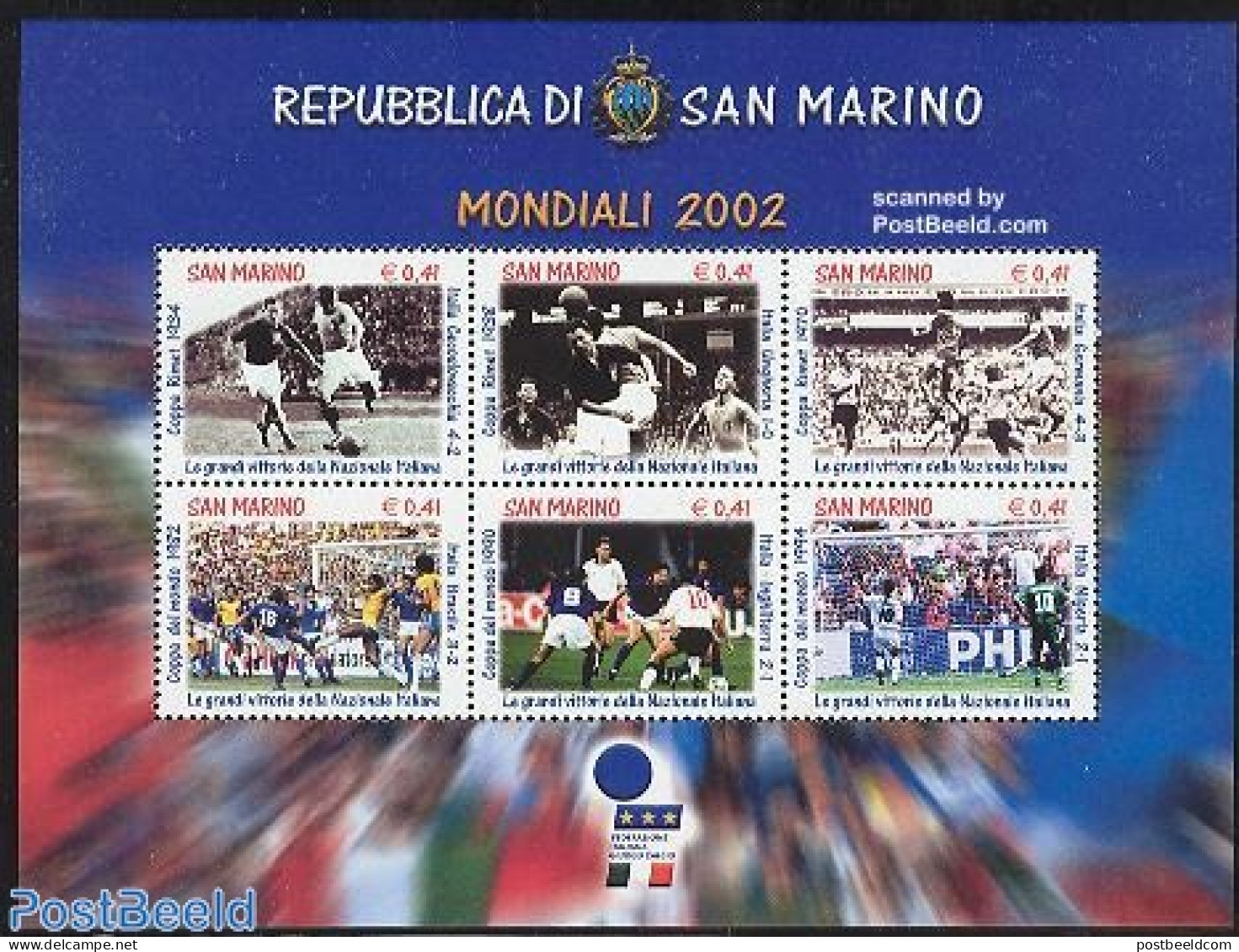 San Marino 2002 Football Games 6v M/s, Mint NH, Sport - Football - Ungebraucht