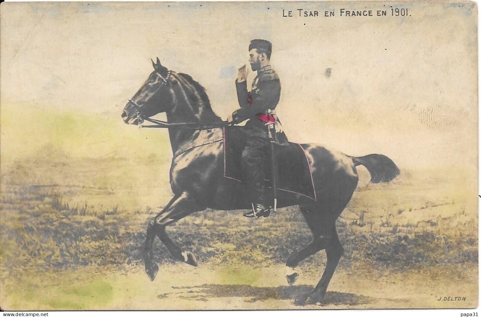Le Tsar à Cheval  En France  En 1901 - Personnages Historiques