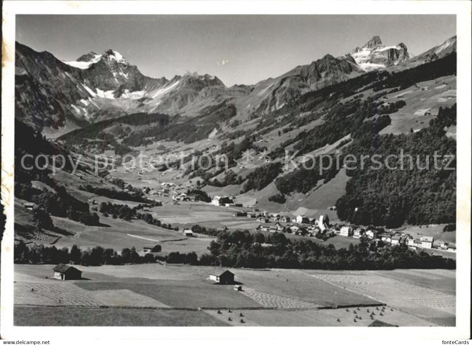 11631477 Elm GL Gesamtansicht Mit Alpenpanorama Hausstock Leiterberg Kaerpfstock - Other & Unclassified