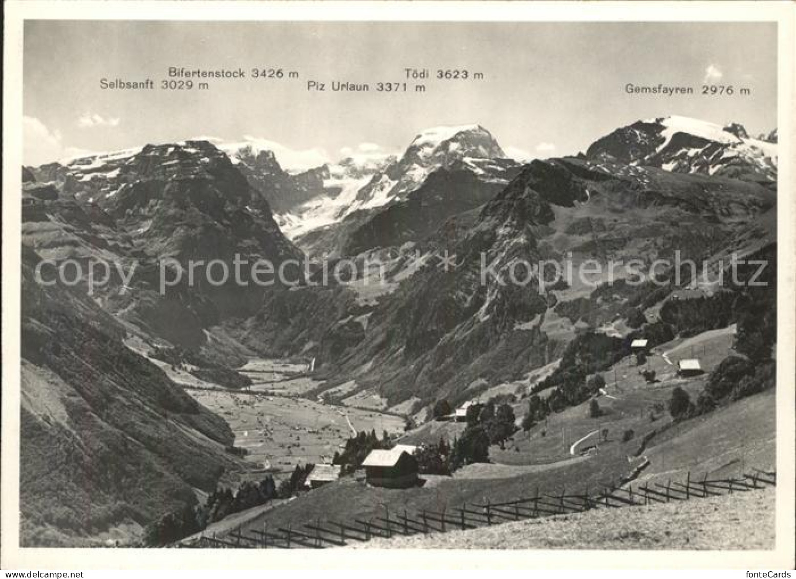 11631476 Braunwald GL Alpenpanorama Glarner Alpen Braunwald - Sonstige & Ohne Zuordnung