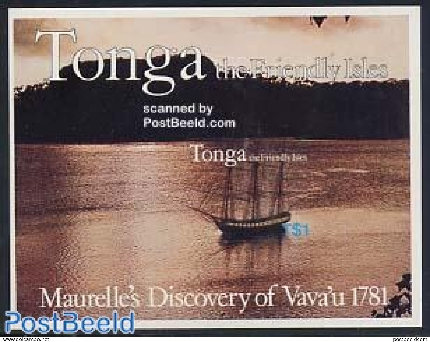 Tonga 1981 Discovery Of Vavau S/s, Mint NH, History - Transport - Explorers - Ships And Boats - Explorateurs