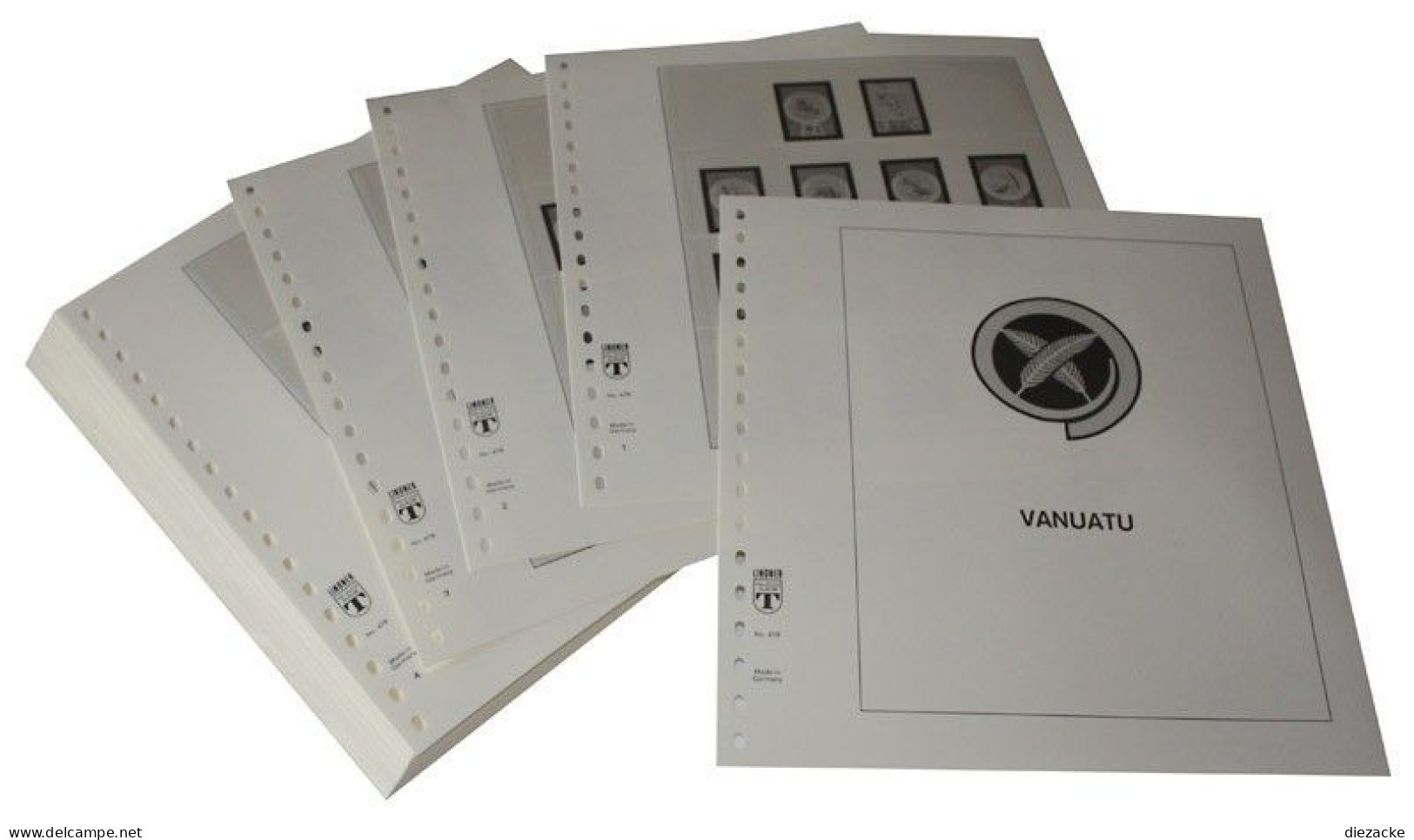Lindner-T Vanuatu 1994-2005 Vordrucke 478-94 Neuware ( - Pre-printed Pages