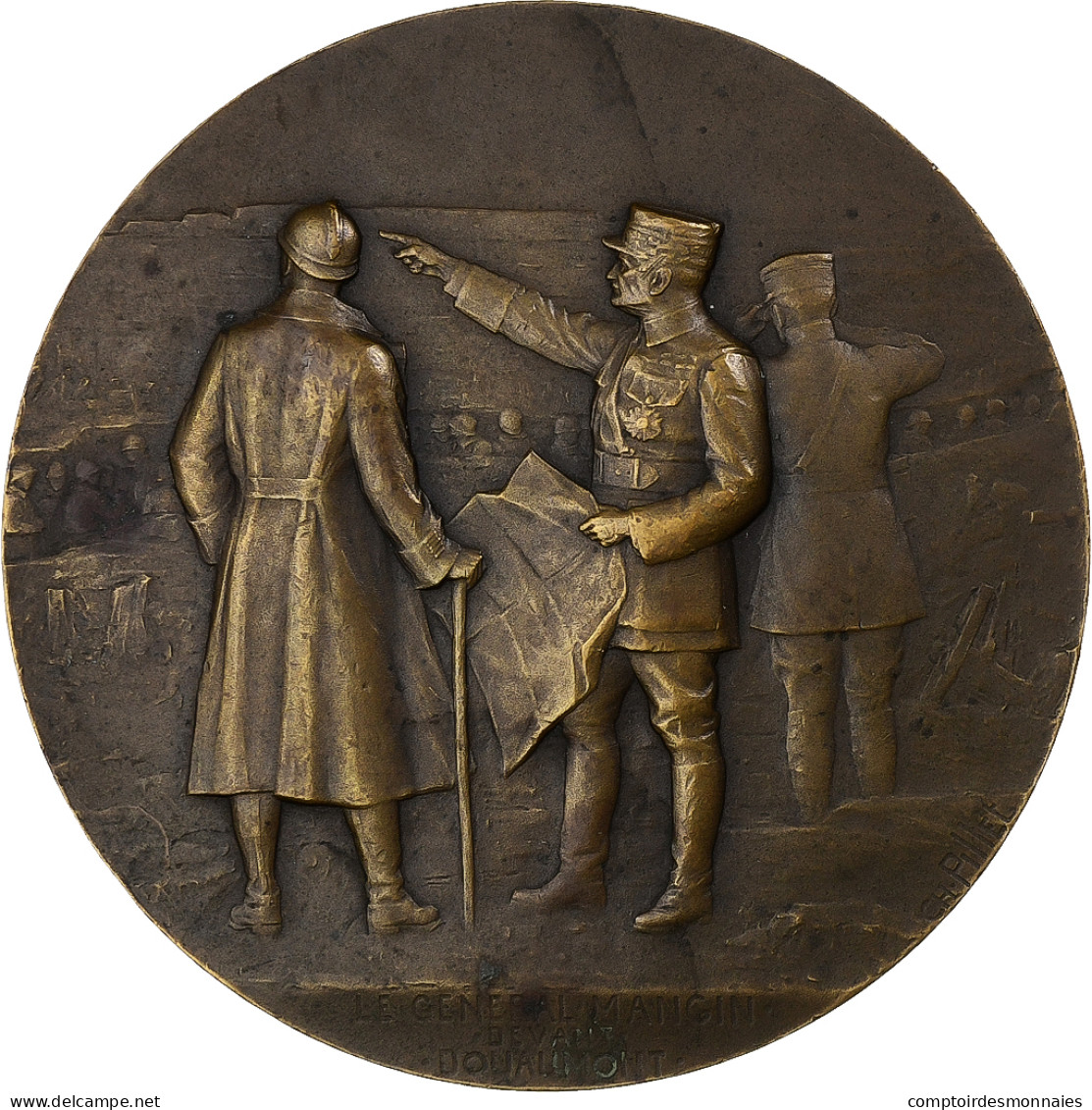 France, Médaille, Reprise Du Fort De Douaumont, 1916, Bronze, Pillet, TTB+ - Altri & Non Classificati