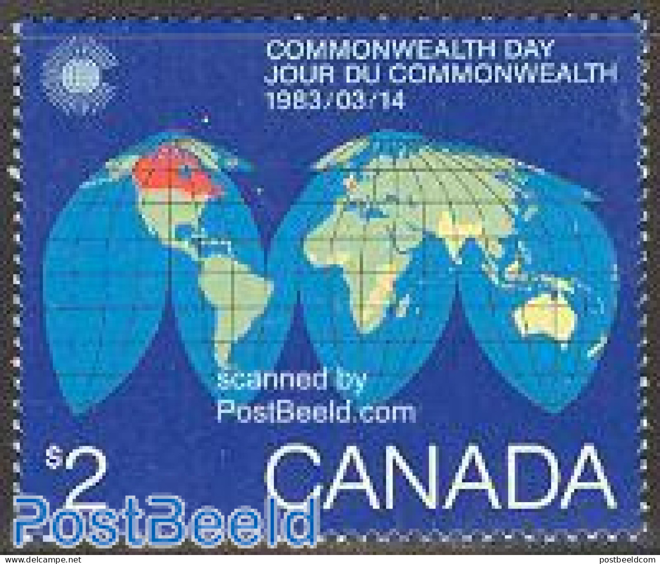 Canada 1983 Commonwealth Day 1v, Mint NH, Various - Maps - Unused Stamps