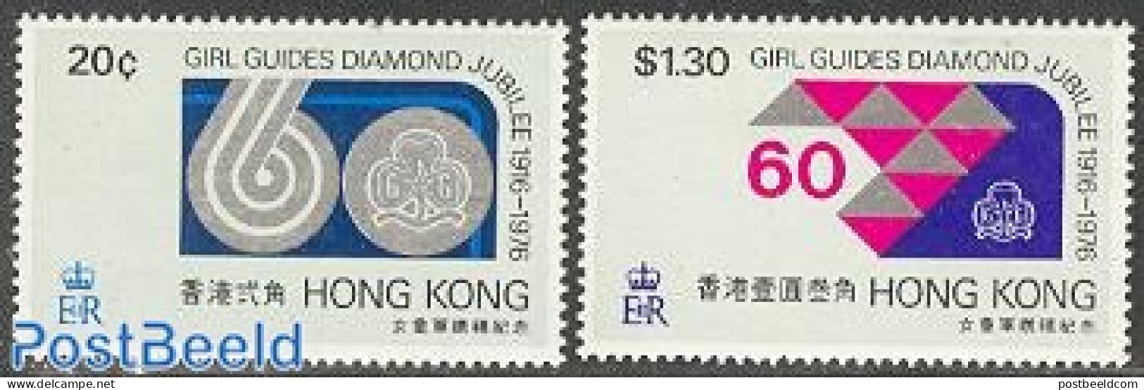 Hong Kong 1976 Scouting 2v, Mint NH, Sport - Scouting - Nuevos