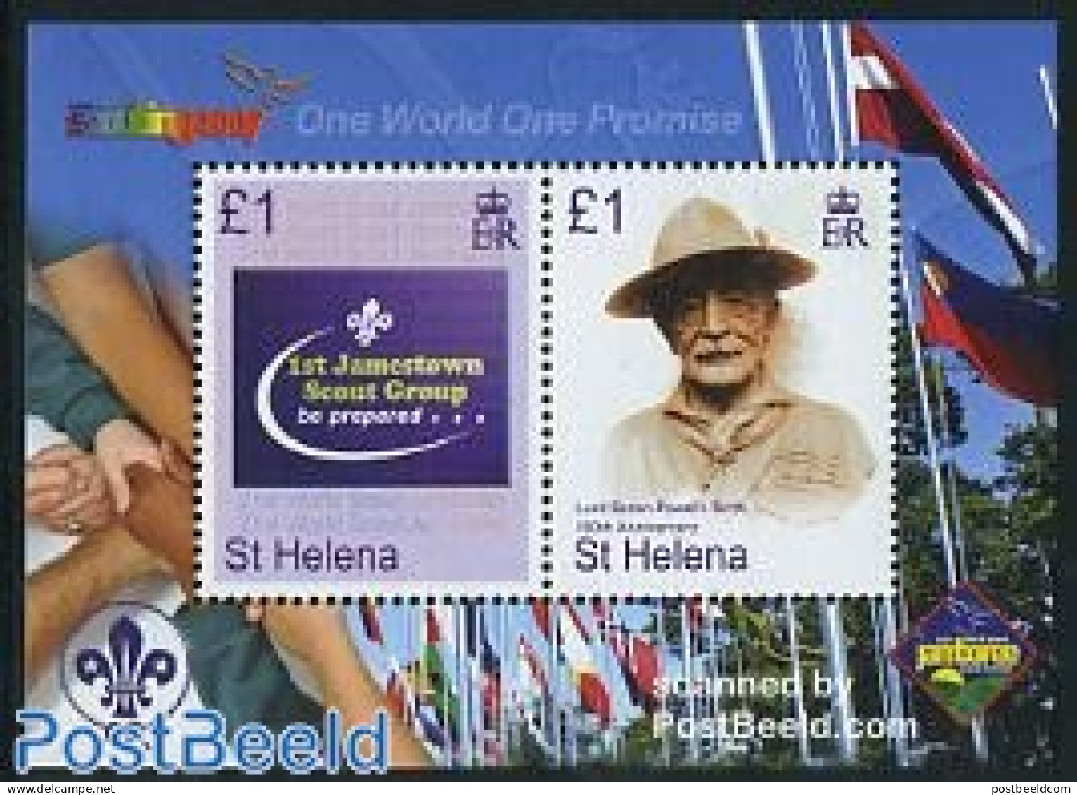 Saint Helena 2007 Scouting Centenary S/s, Mint NH, Sport - Scouting - St. Helena