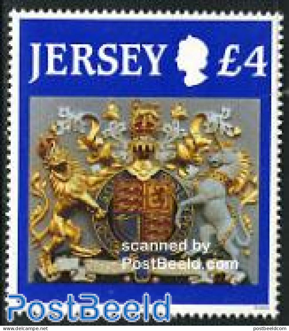 Jersey 1995 Royal Coat Of Arms 1v, Mint NH, History - Coat Of Arms - Jersey