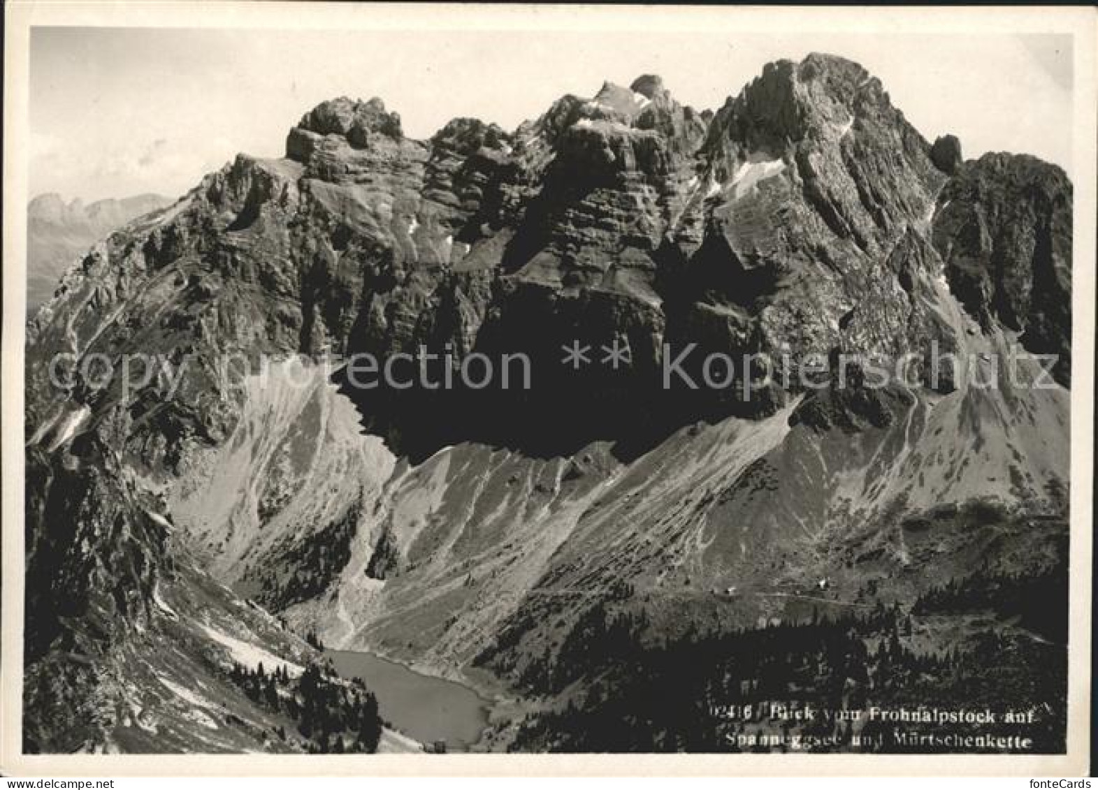 11631432 Mollis Panorama Blick Vom Frohnalpstock Auf Spanneggsee Und Muertschenk - Altri & Non Classificati