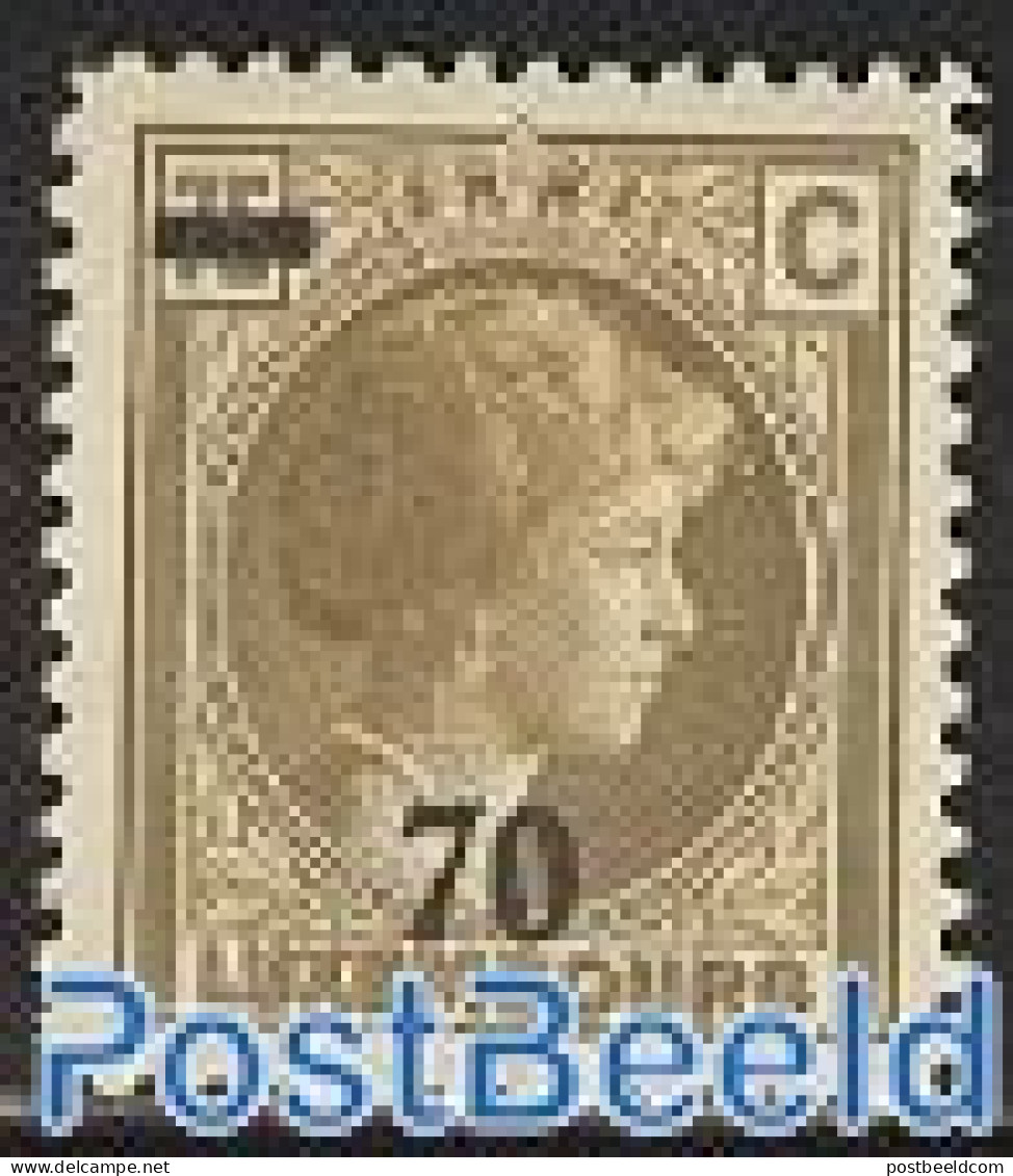 Luxemburg 1935 Definitive Overprinted 1v, Unused (hinged) - Unused Stamps