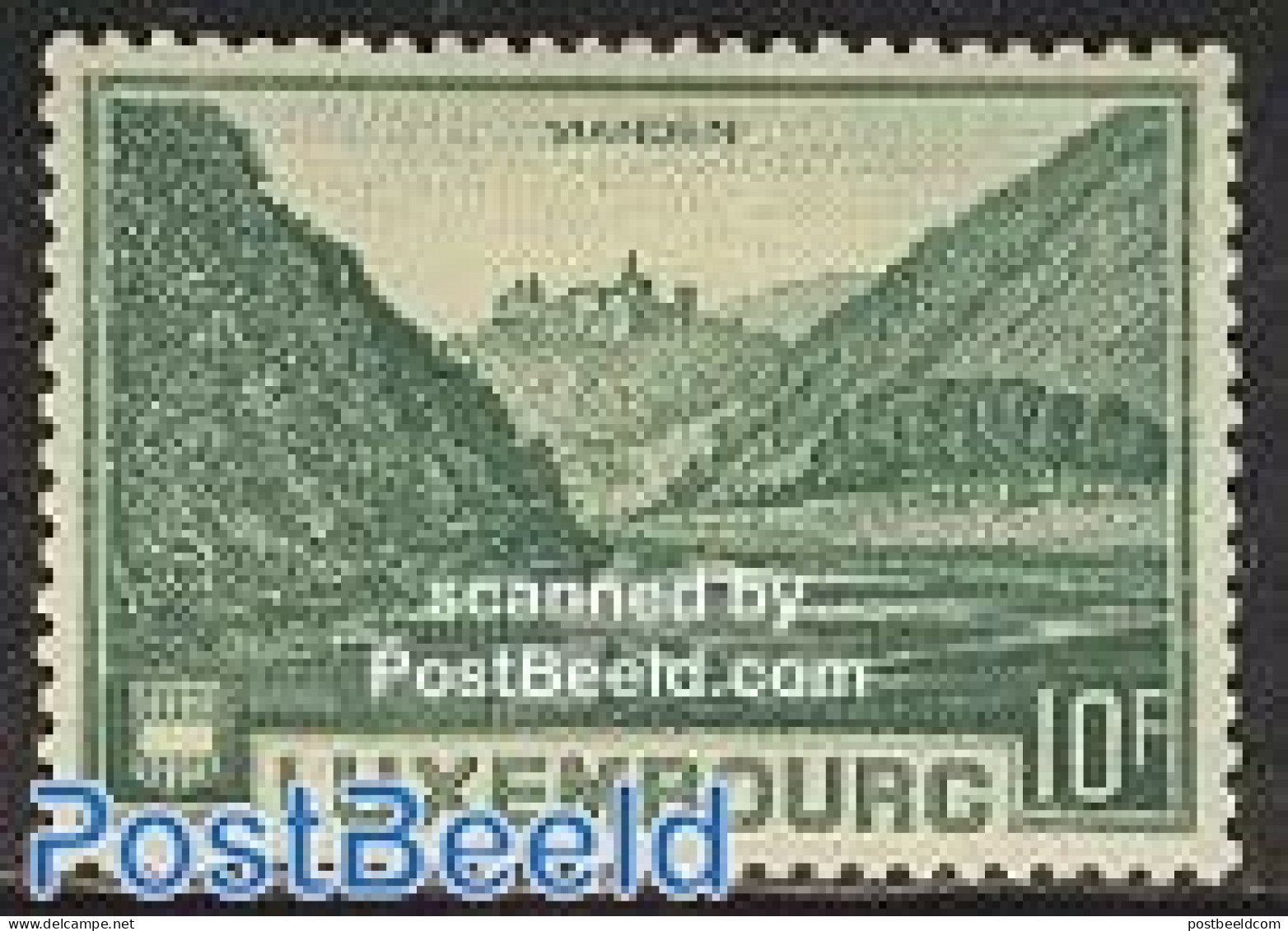 Luxemburg 1935 Definitive, Vianden 1v, Mint NH, Art - Castles & Fortifications - Unused Stamps