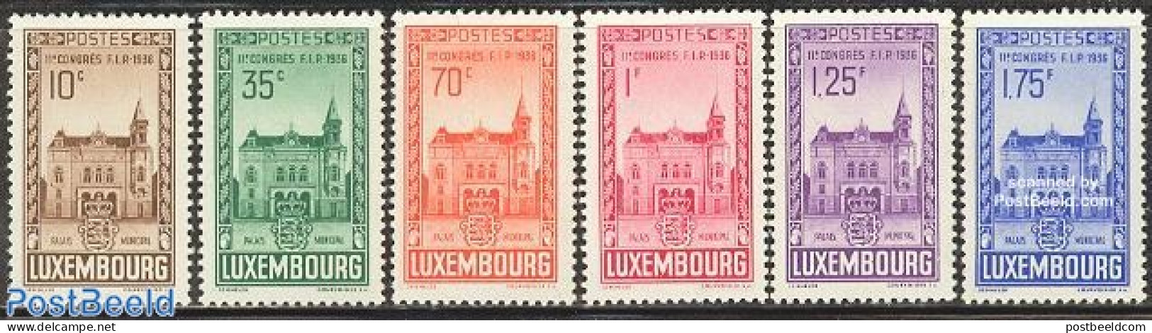 Luxemburg 1936 FIP Congress 6v, Unused (hinged), Philately - Neufs