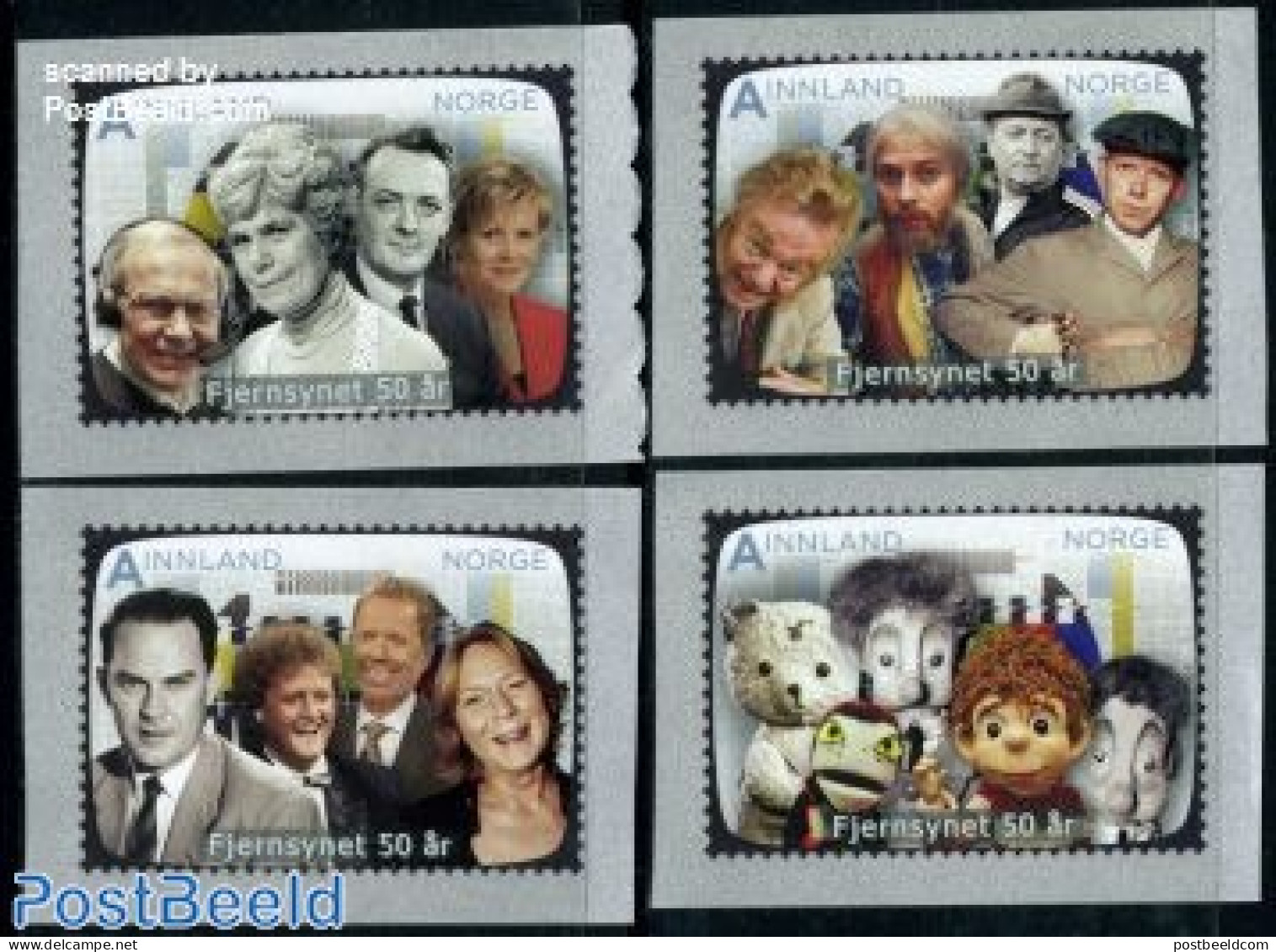 Norway 2010 Television 4v S-a, Mint NH, Performance Art - Movie Stars - Radio And Television - Unused Stamps