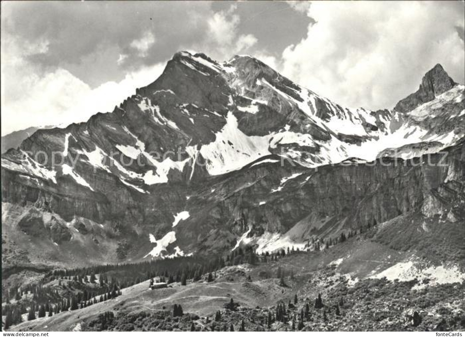 11631426 Braunwald GL Panorama Blick Vom Gumen Gegen Ortstockhaus Und Ortstock H - Sonstige & Ohne Zuordnung