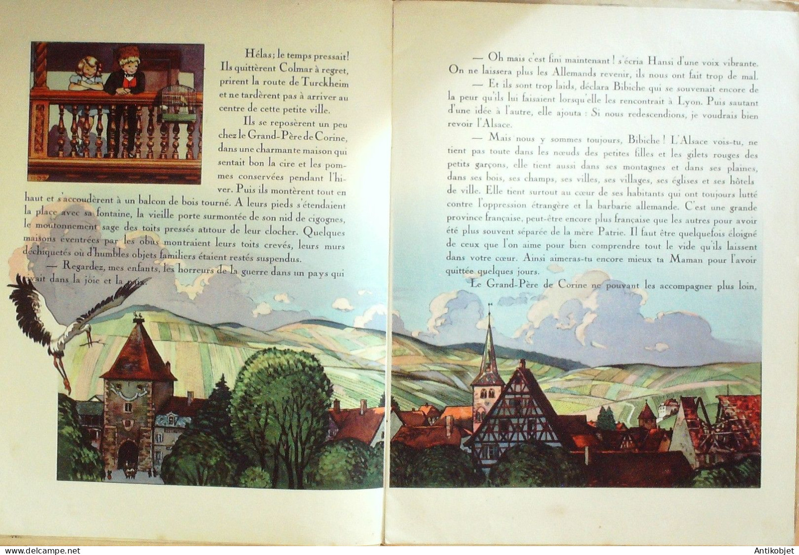 Bibiche En Alsace Illustrateur Blanchard Eo 1945 - 5. Guerras Mundiales
