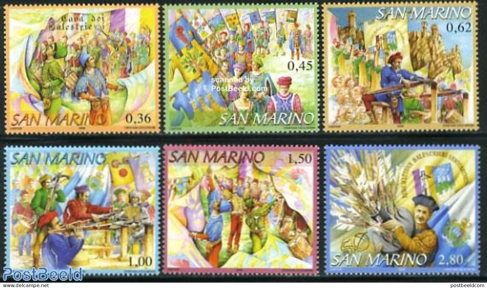 San Marino 2006 Crossbow Association 6v, Mint NH, Sport - Various - Sport (other And Mixed) - Folklore - Unused Stamps