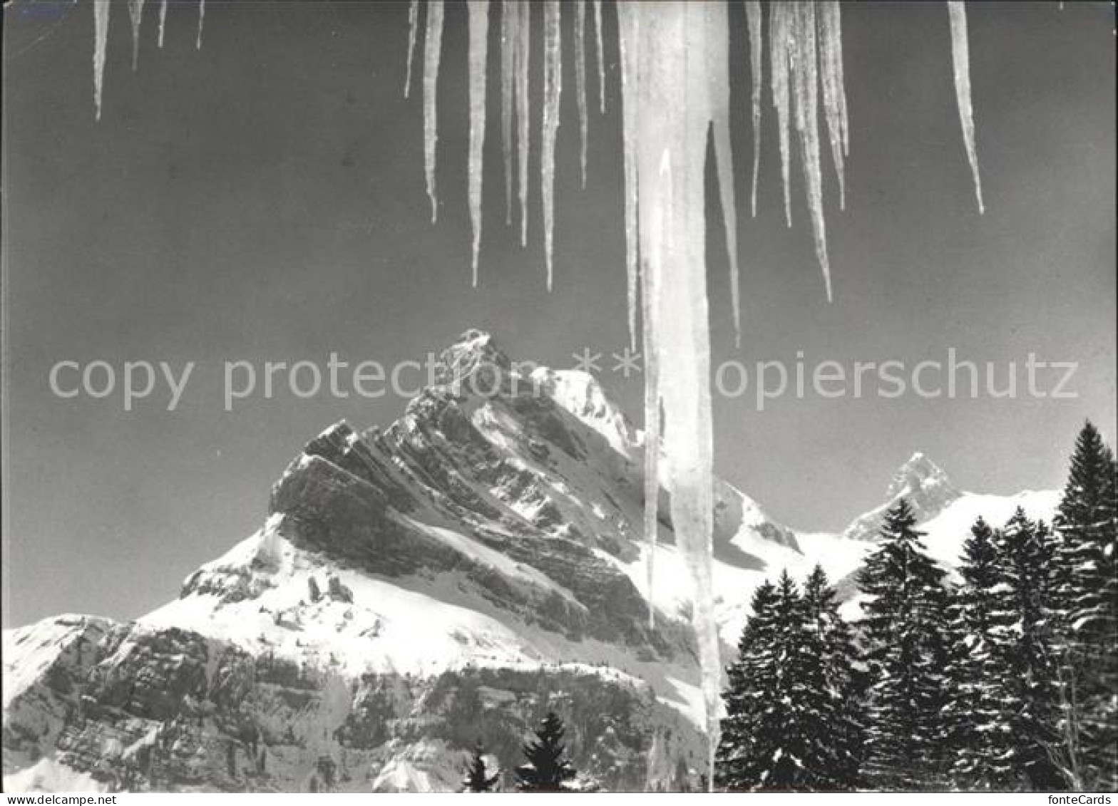 11631422 Braunwald GL Winterimpressionen Ortstock Hoher Turm Glarner Alpen Eisza - Andere & Zonder Classificatie