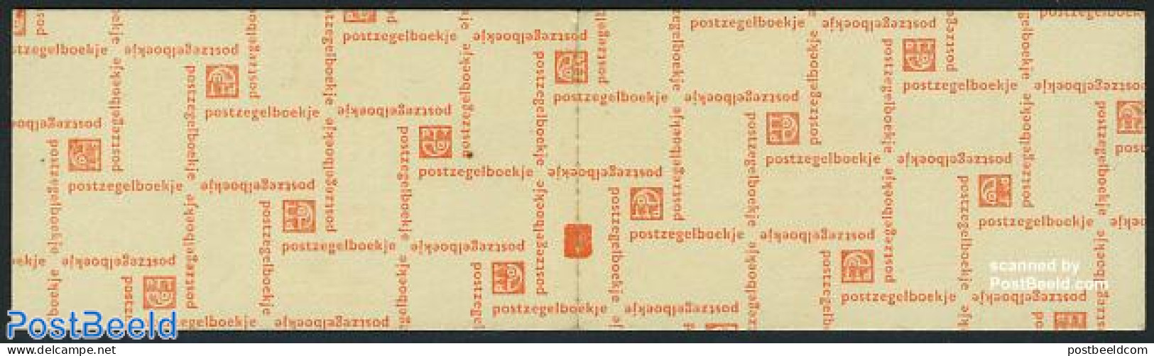 Netherlands 1969 4x25c Booklet, Norm.paper, Count Block, Postgiro O, Mint NH, Stamp Booklets - Ongebruikt