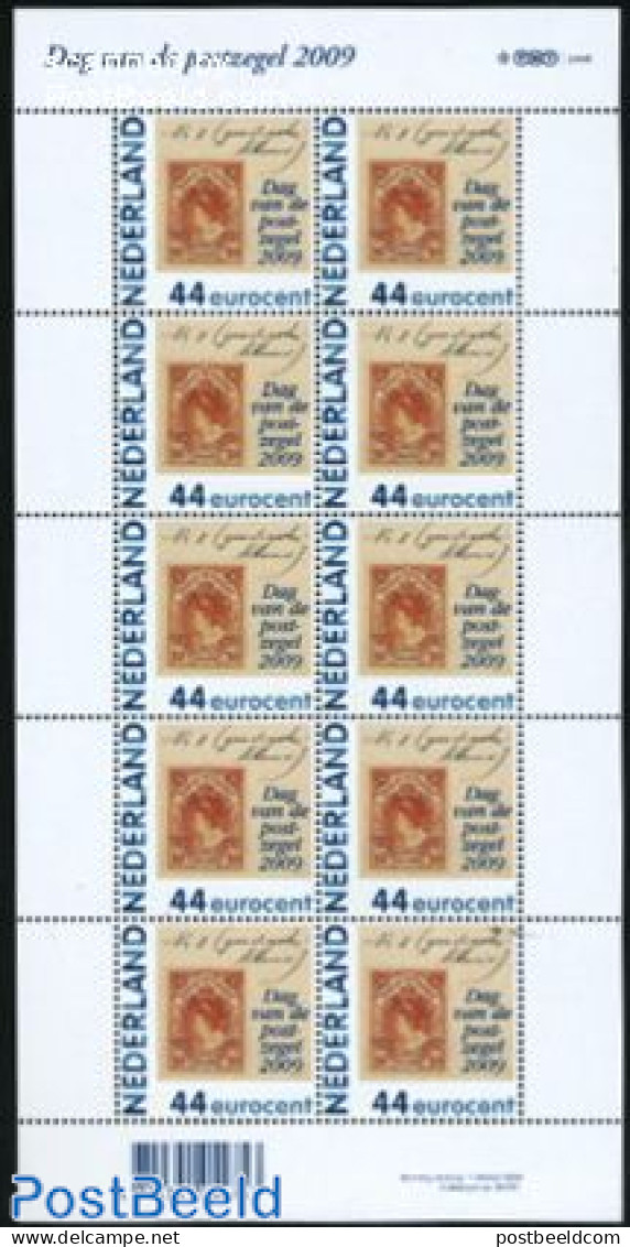 Netherlands 2009 Stamp Day 1v M/s, Mint NH, Stamp Day - Stamps On Stamps - Neufs