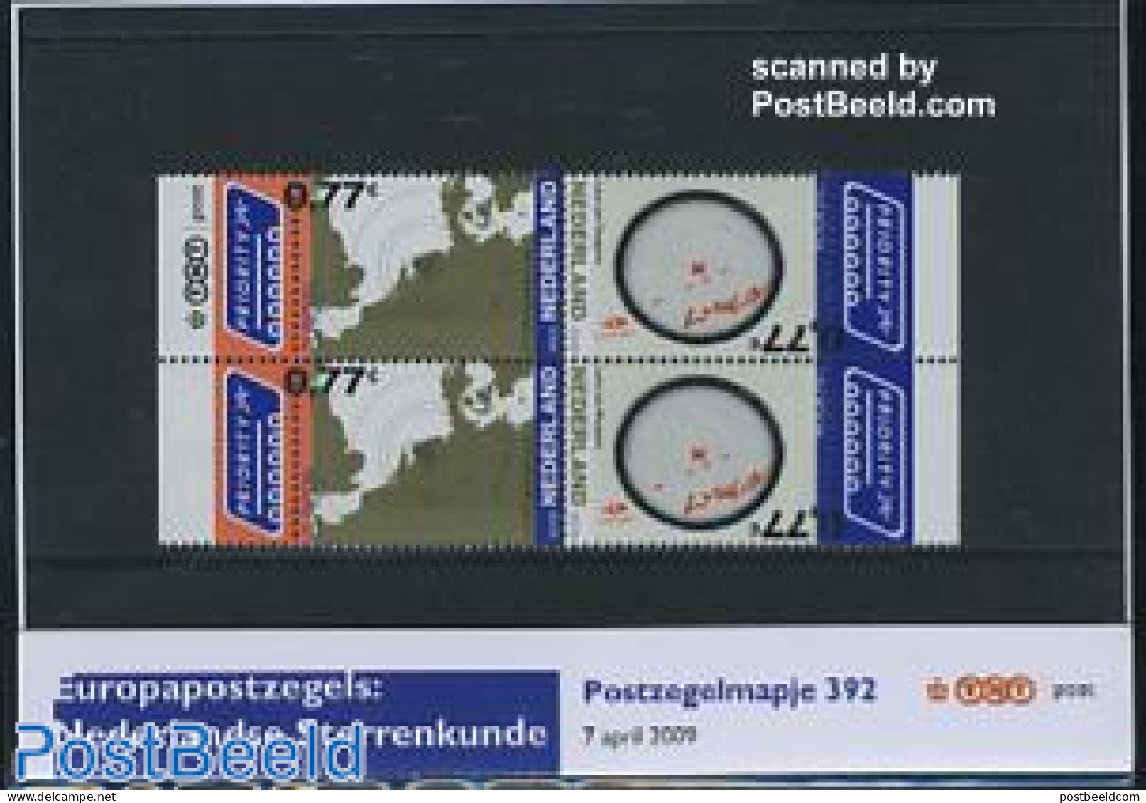 Netherlands 2009 Europa, Astronomy Presentation Pack 392, Mint NH, History - Science - Various - Europa (cept) - Astro.. - Neufs