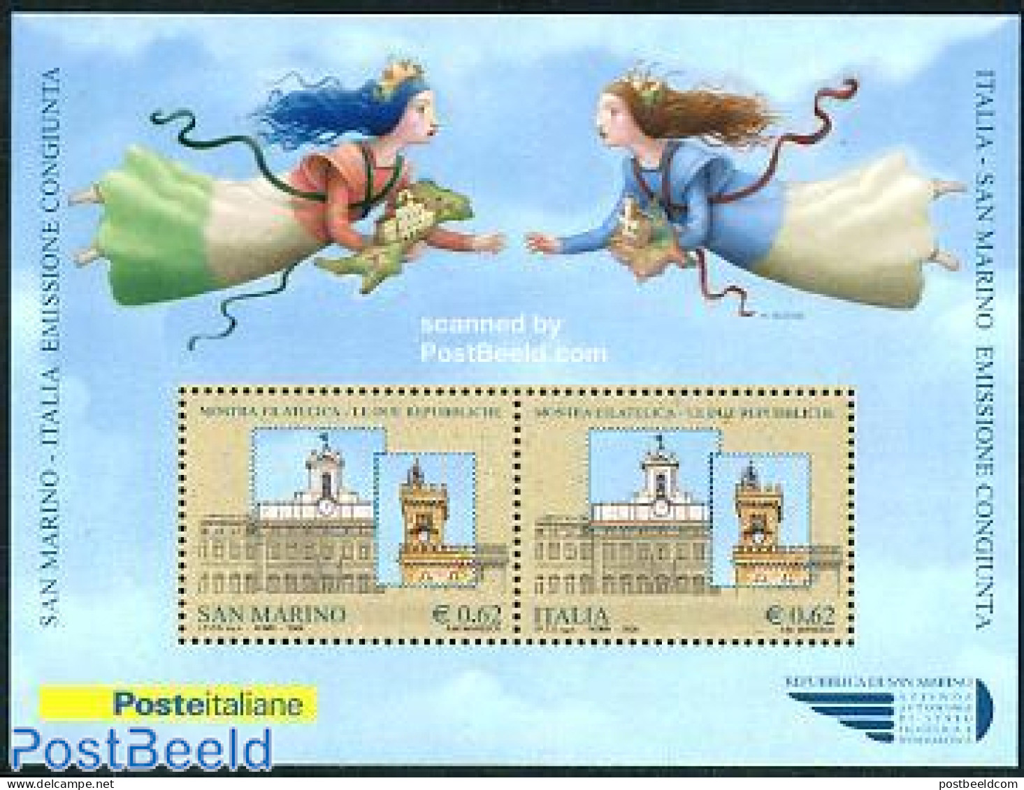 San Marino 2006 Joint Issue Italy S/s, Mint NH, Various - Joint Issues - Art - Clocks - Nuevos