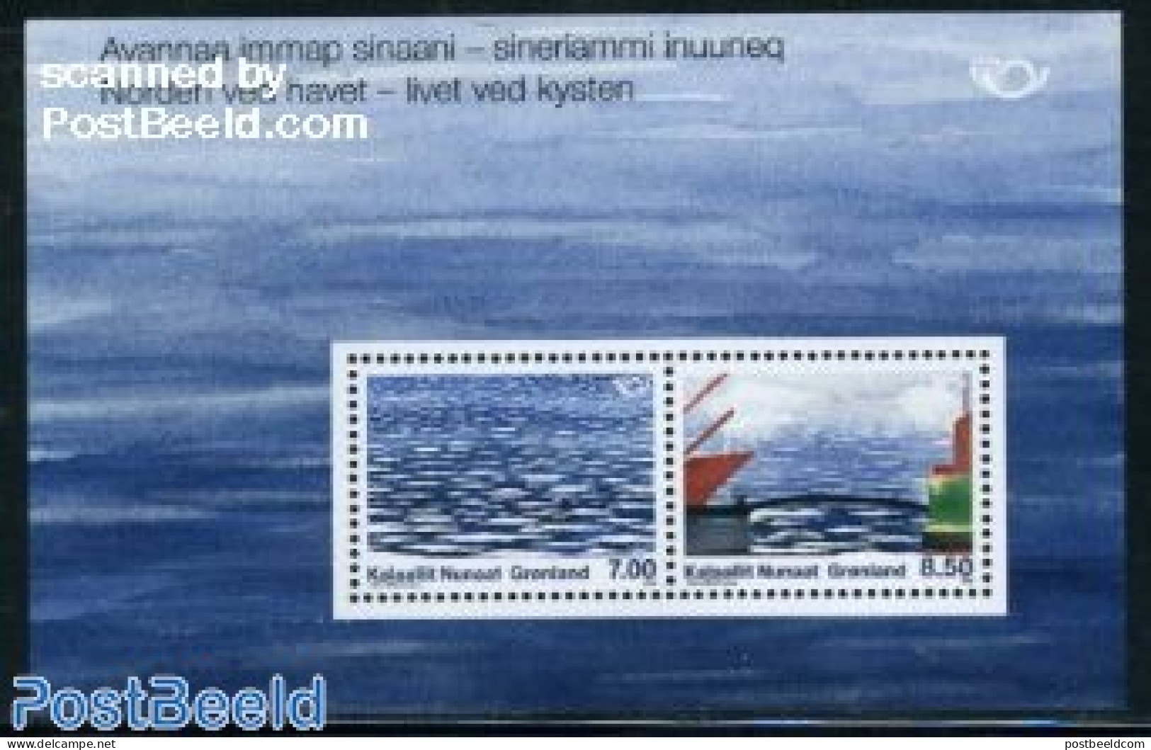 Greenland 2010 Norden S/s, Mint NH, History - Transport - Europa Hang-on Issues - Ships And Boats - Ongebruikt