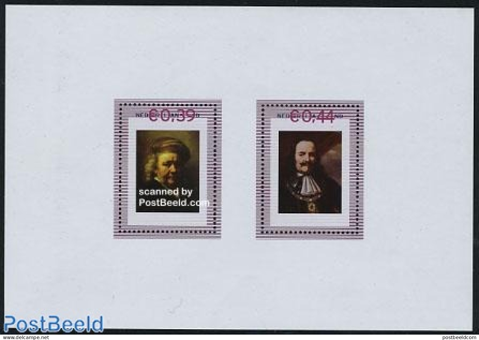 Netherlands 2007 Personal Sheet (TNT Issue) Rembrandt,de Ruyter, Mint NH - Unused Stamps