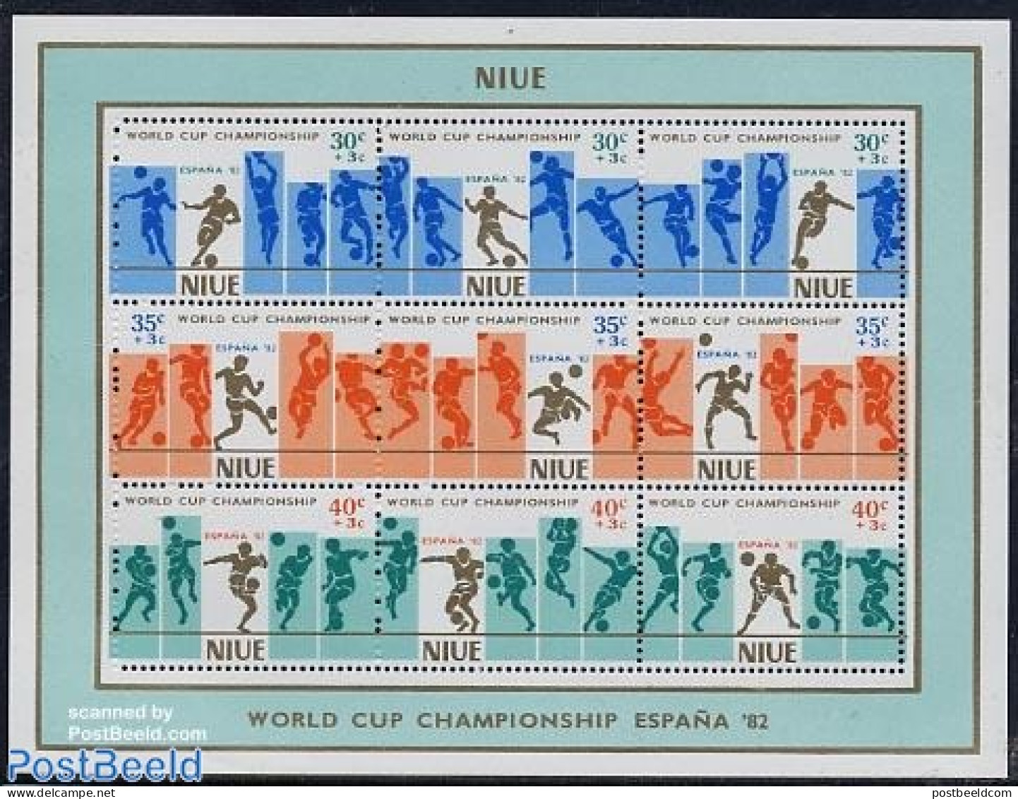 Niue 1981 World Cup Football S/s, Mint NH, Sport - Football - Niue