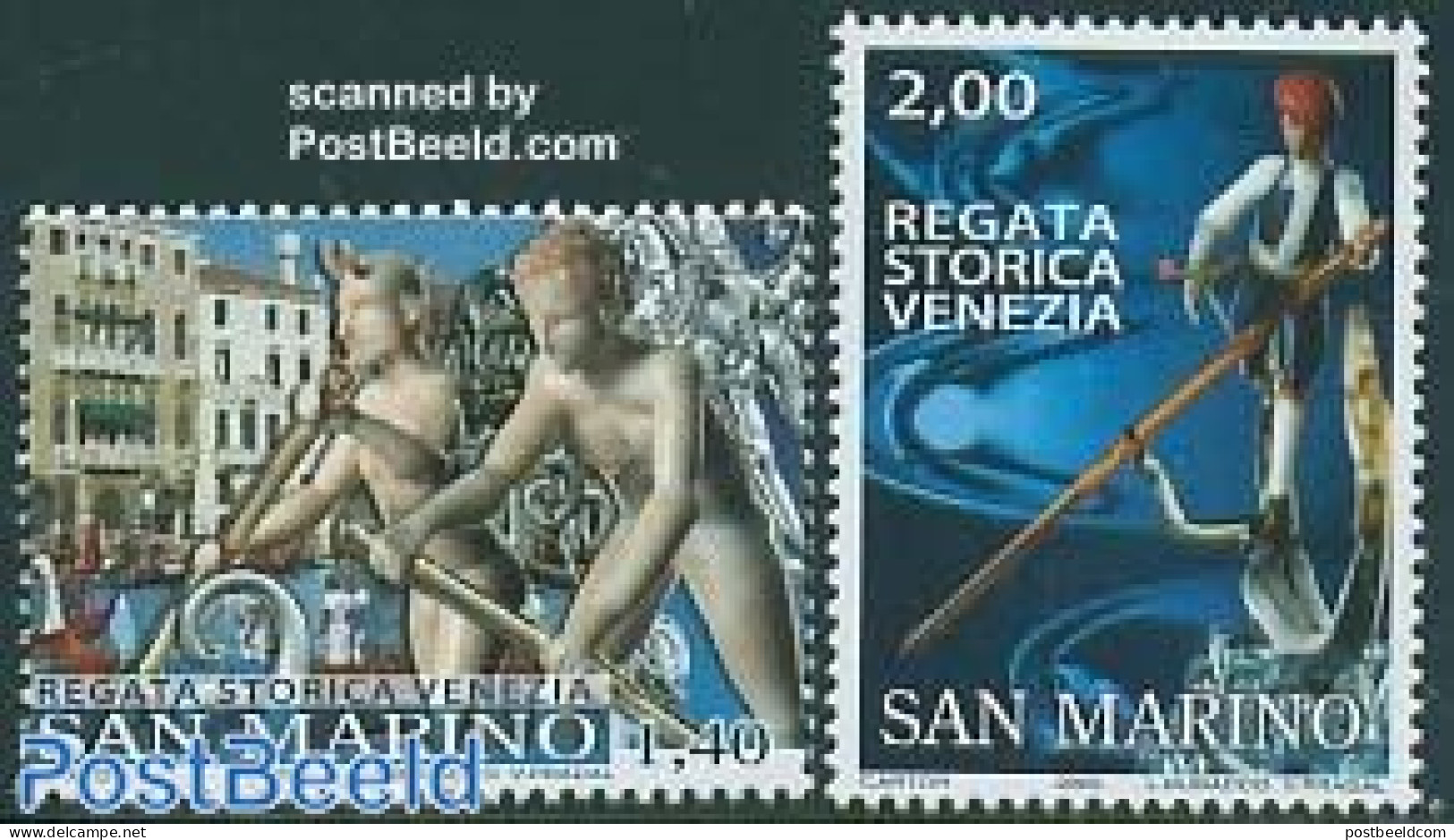 San Marino 2005 Venice Regatta 2v, Mint NH, Sport - Transport - Various - Kayaks & Rowing - Ships And Boats - Folklore - Unused Stamps