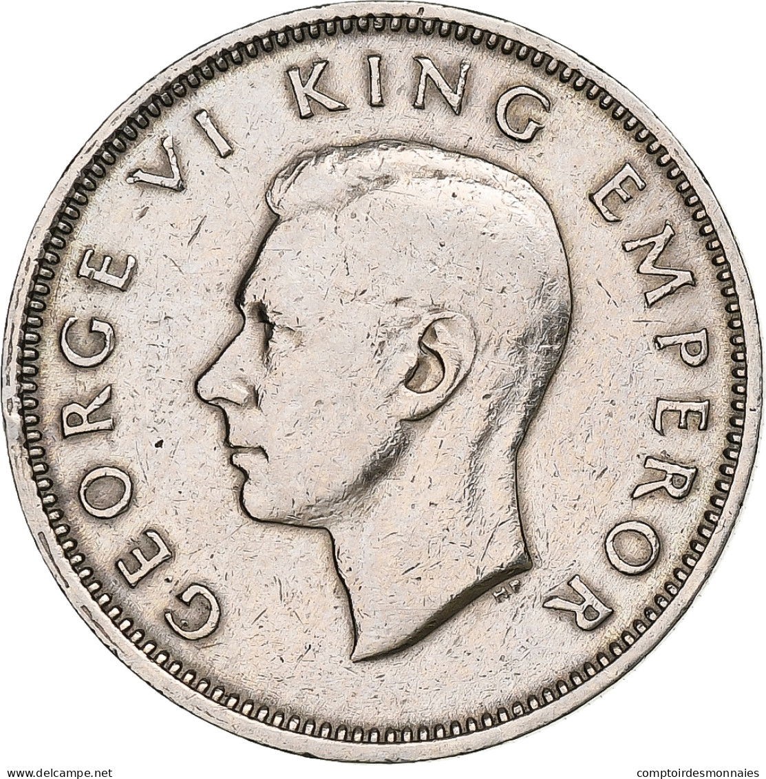 Nouvelle-Zélande, George VI, Shilling, 1947, Londres, Cupro-nickel, TB+, KM:9a - Nueva Zelanda