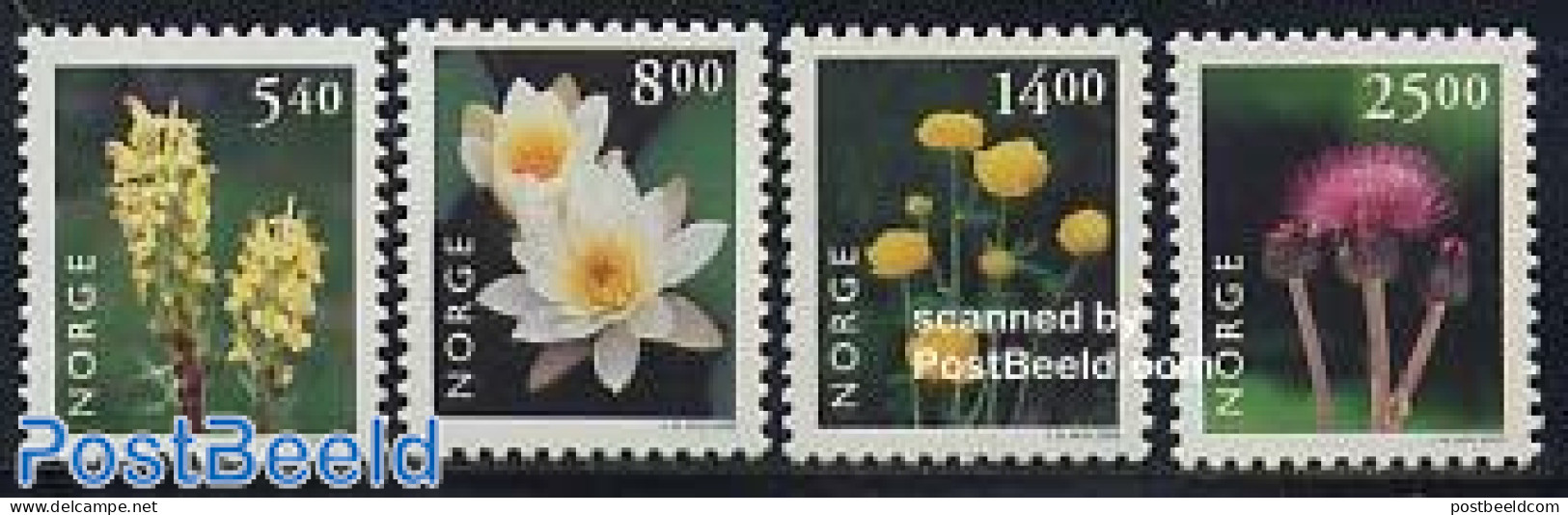 Norway 2000 Flowers 4v, Mint NH, Nature - Flowers & Plants - Ongebruikt