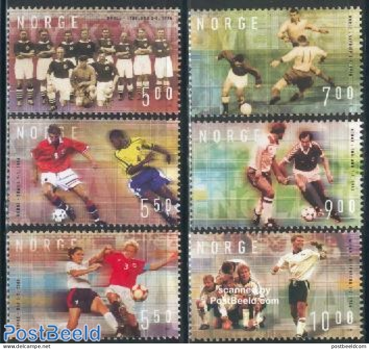 Norway 2002 Football Federation 6v, Mint NH, Sport - Football - Unused Stamps